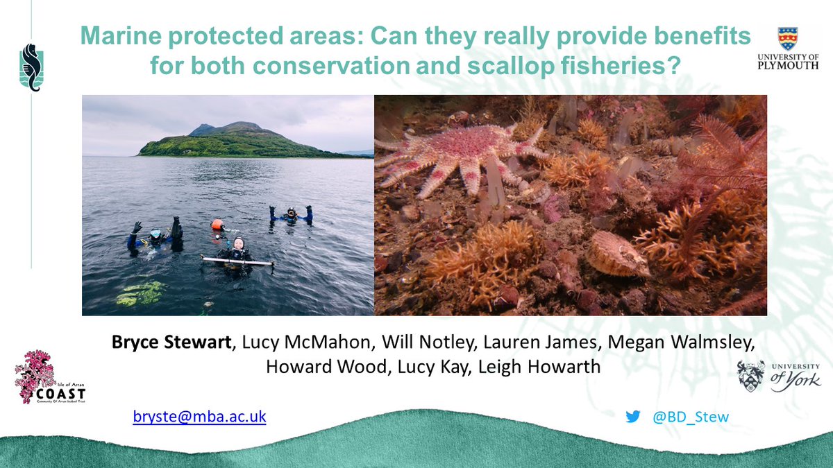 Great to be able to present the results from 12 years of monitoring the spatial management approach to #conservation & #fisheries around the Isle of #Arran at #IPW2024 Many thanks to the many people who have helped make this work possible!