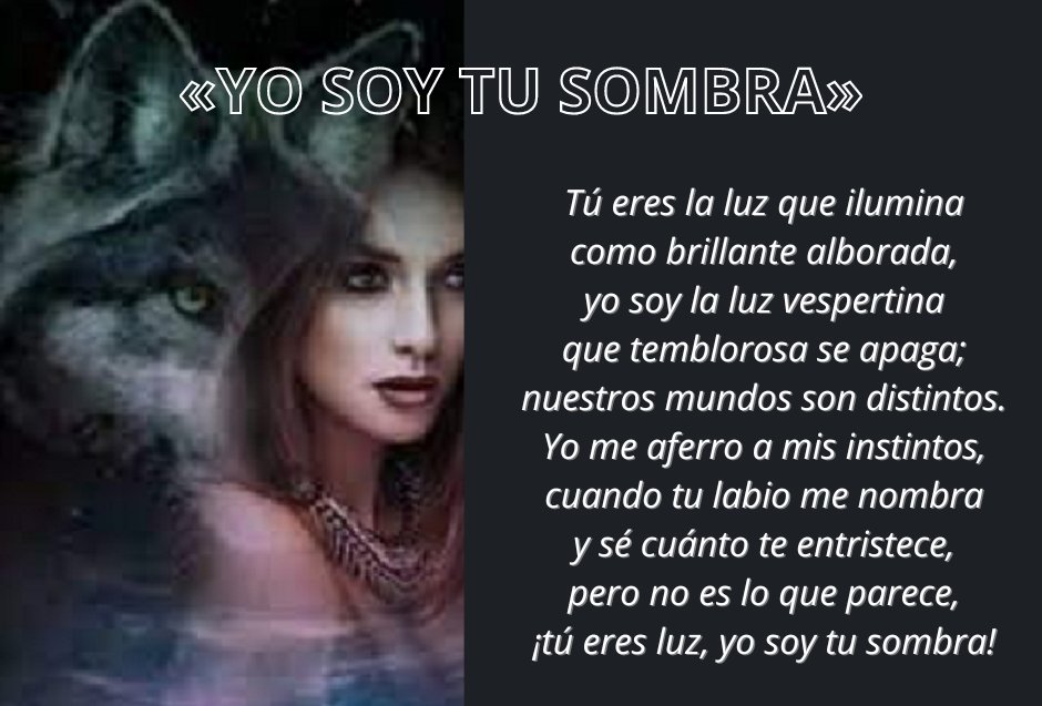 #EternasLunas 1/2 «YO SOY TU SOMBRA» (Décima Francesa) ↕️