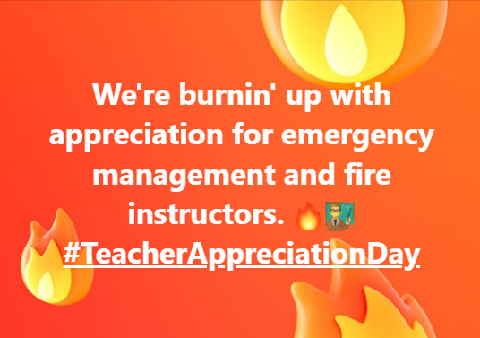 Teachers are, as the young people say, fire. 🔥 #TeacherAppreciationDay