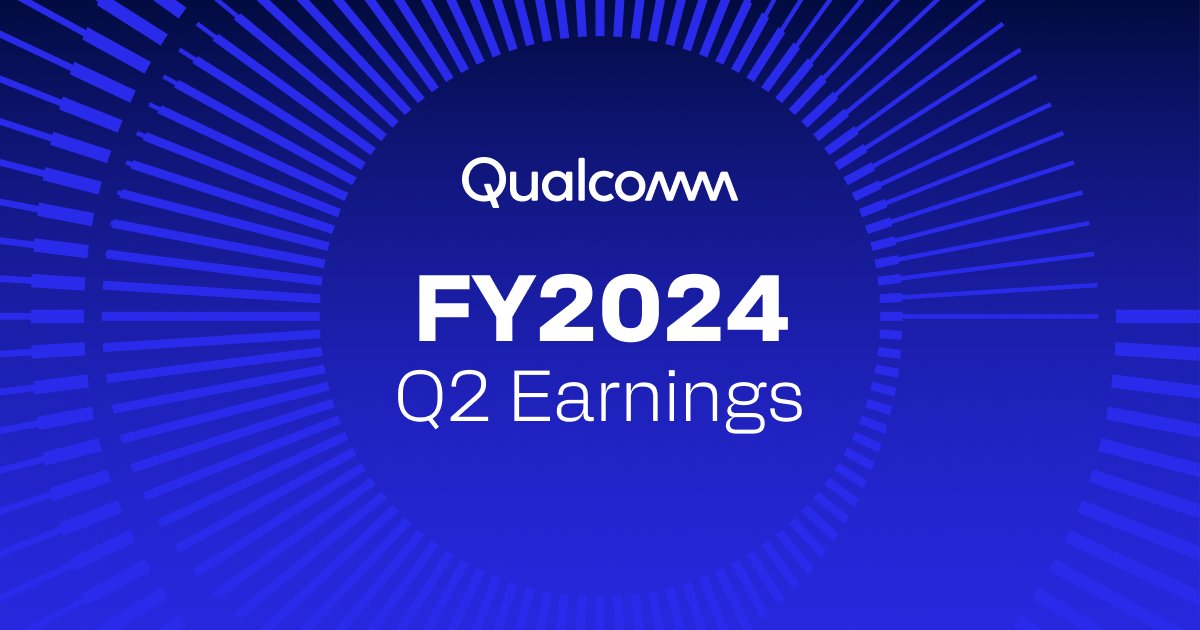 On Wednesday, 5/1 at 1:45 PM PT, Qualcomm will host its Q2 FY24 earnings call. Details: bit.ly/49VsUs5 $QCOM