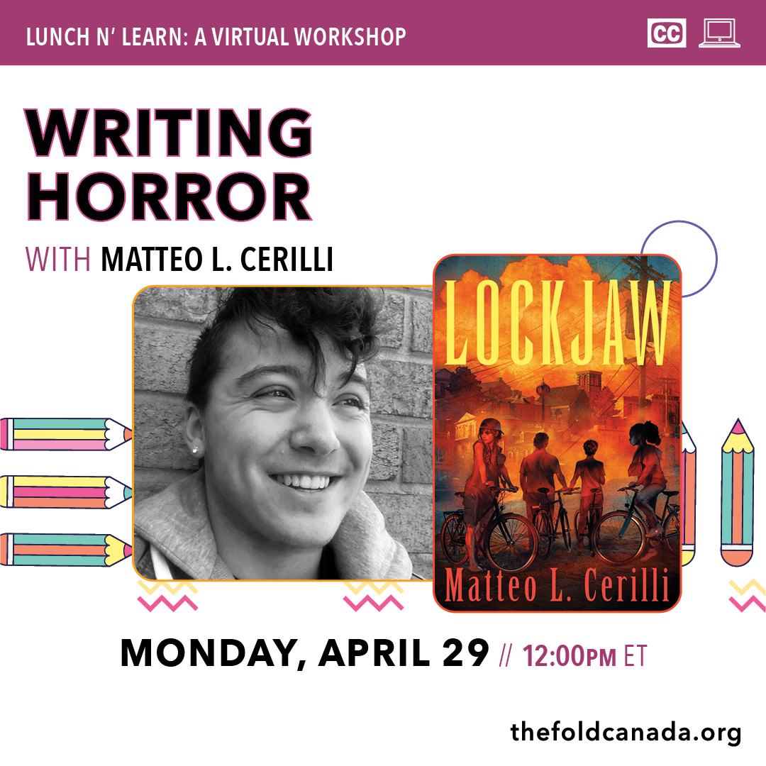 Grab your sack lunch because in 15 minutes our first #FOLD2024 Lunch 'n Learn with Matteo Cerilli on Writing Horror starts! Log on to take advantage of this chilling virtual workshop. fold2024.vfairs.com