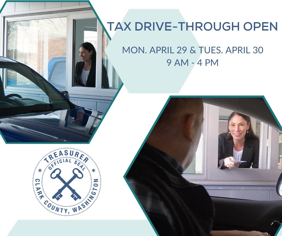 Stop by our drive-through payment window on Monday, April 29, and Tuesday, April 30. Please bring pre-written checks or cashier's checks exclusively. Note: No receipts will be issued. Explore additional payment methods at ow.ly/xYE650RnvMG.