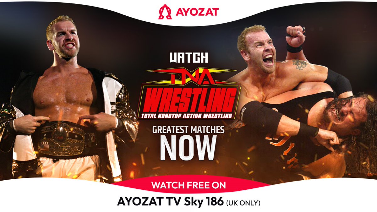 Attention wrestling fans! The ultimate showdown begins NOW with TNA Wrestling: Greatest Matches on AYOZAT TV Sky 186. Strap in for epic battles, jaw-dropping moves, and unforgettable moments. – *For UK viewers only* #TNA #TNAwrestling #wrestling #sport @ThisIsTNAUK