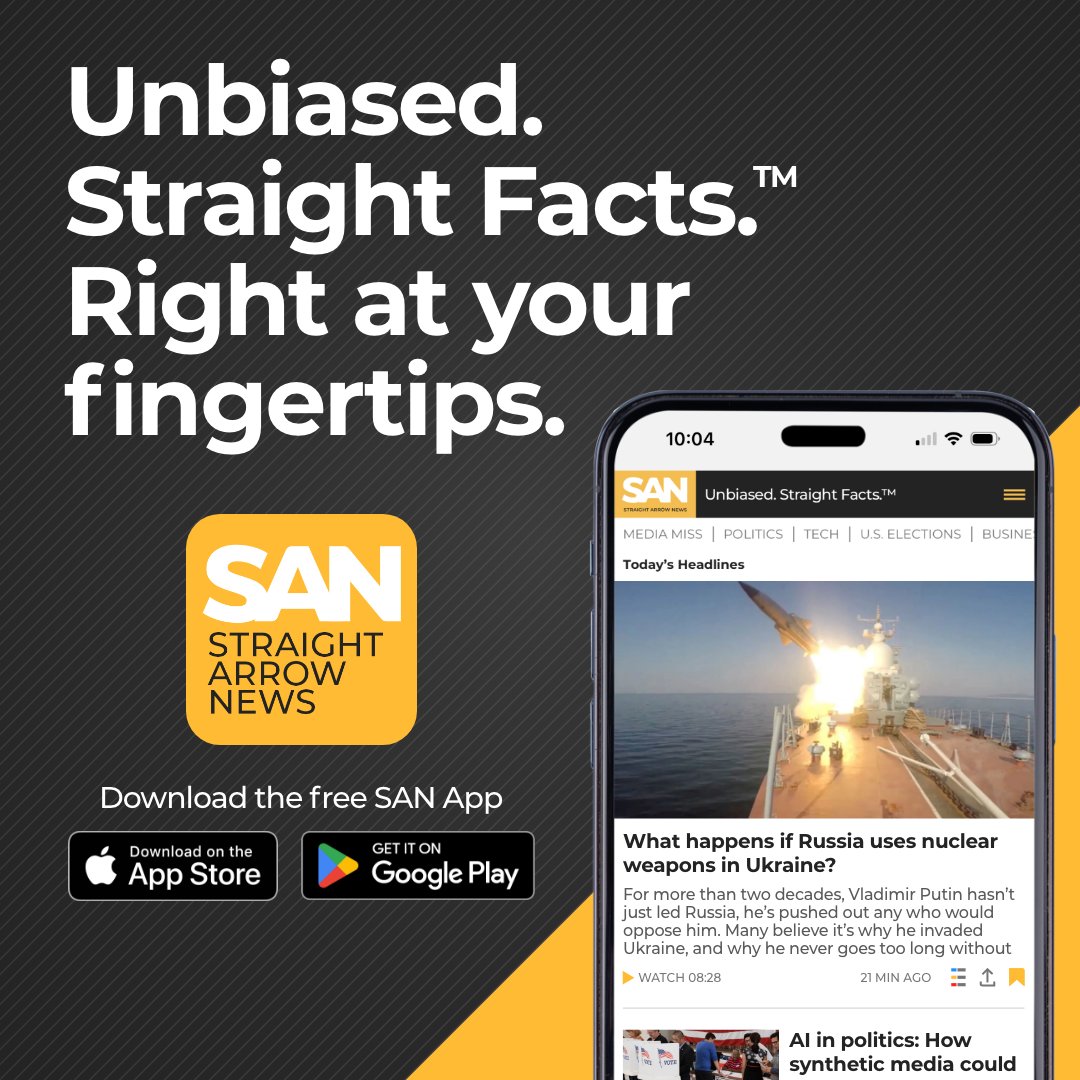 We're raising the bar on journalism in a time of media bias and mistrust. Our focus is serving you the truth with fact-based reporting and hearing from both sides. Download the app and get unbiased, straight facts, right at your fingertips. san.com/mobile-app/