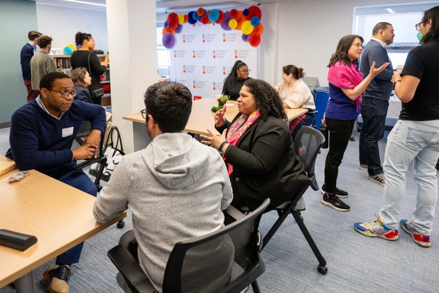 A grand opening event at BU introduced the community to the new home of @BU_Diversity & Inclusion on April 25. Visitors learned about its goals, services, and expanded team. The space at 808 Comm Ave will host programs like the Learn More Series.