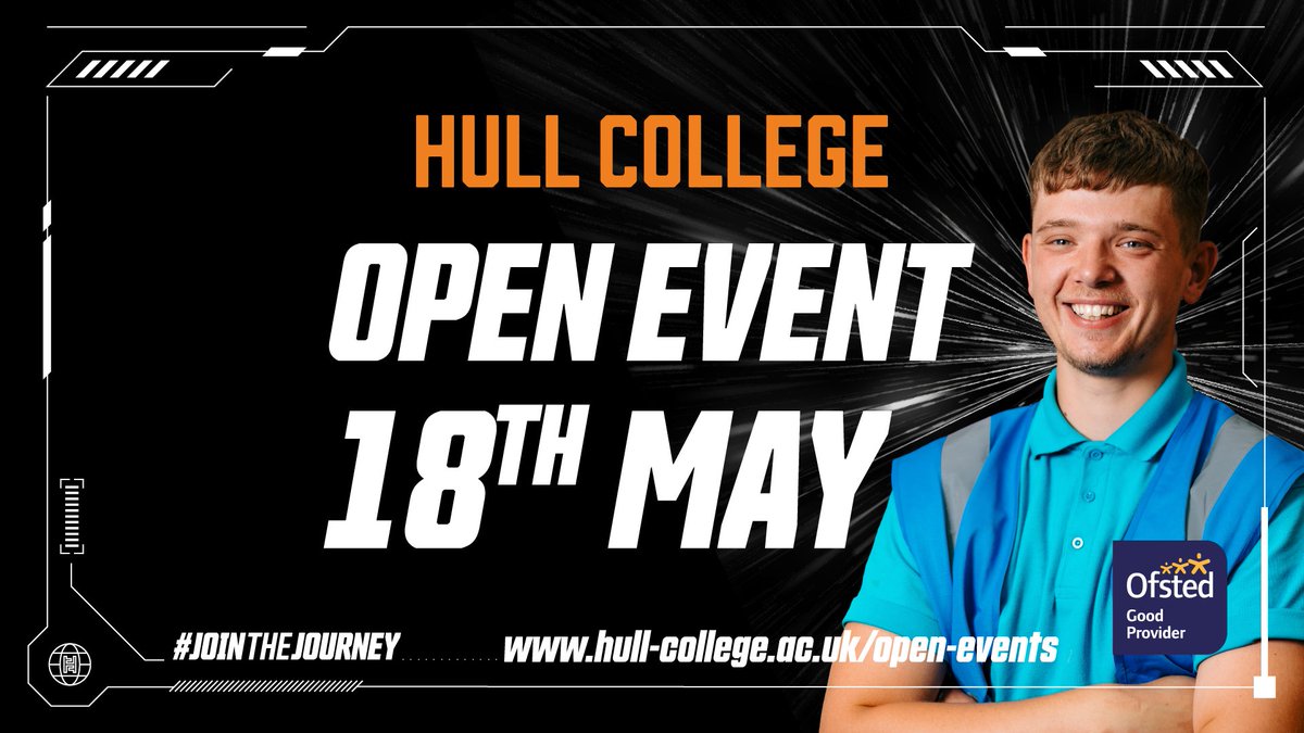 𝗚𝗲𝘁 𝗥𝗲𝗮𝗱𝘆 𝘁𝗼 #JoinTheJourney 𝗮𝘁 𝗛𝘂𝗹𝗹 𝗖𝗼𝗹𝗹𝗲𝗴𝗲! Explore our diverse range of technical qualifications & find the perfect one for you at our next Open Event on Saturday 18th May. Book your place here 👉 zurl.co/3o8b We can't wait to meet you! 😊