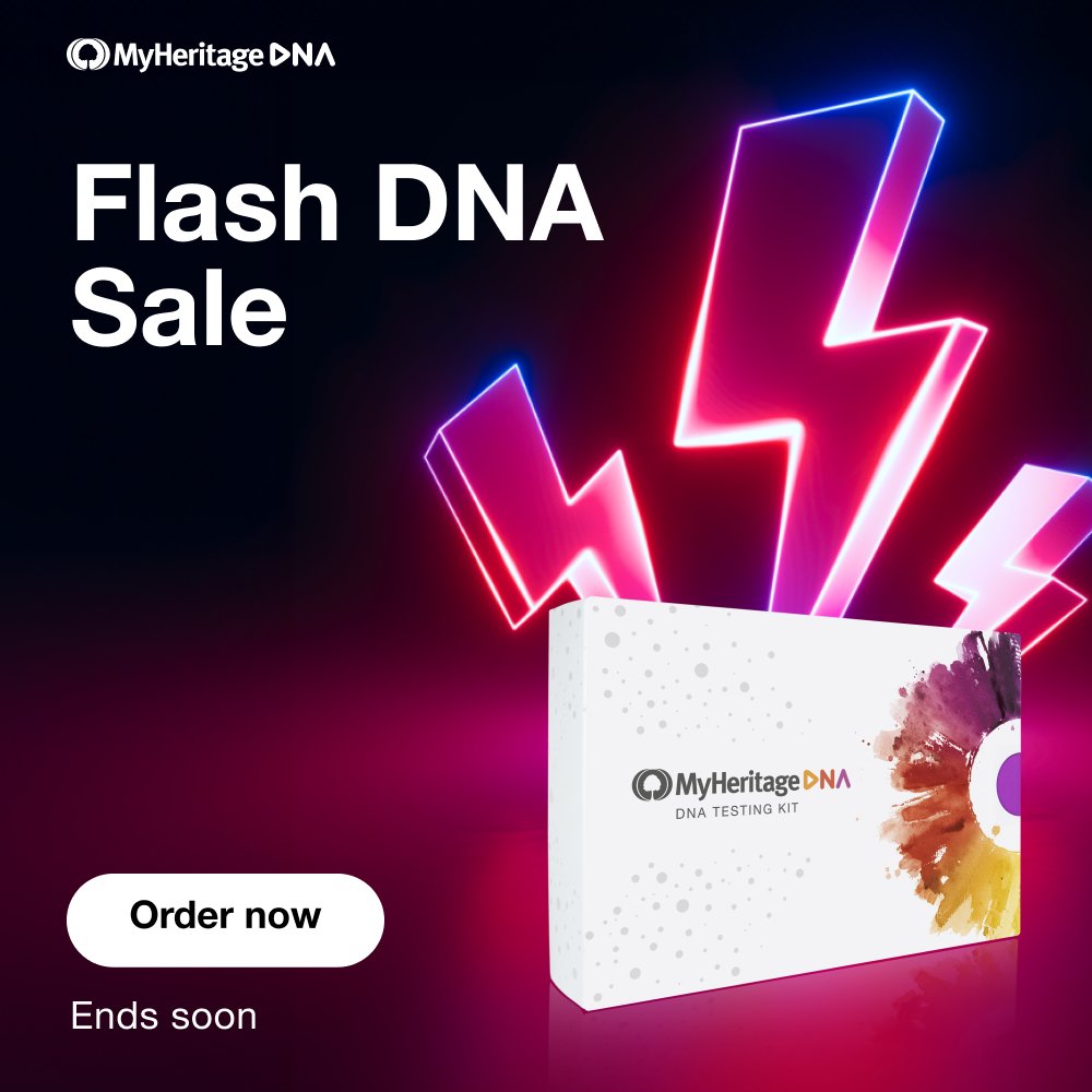 🚀 Ready, set, save! Our Flash DNA Sale is on, but it won't last long. Act fast and order your MyHeritage DNA kit today: brnw.ch/21wJhGP #DNA #MyHeritage #LimitedTimeOffer