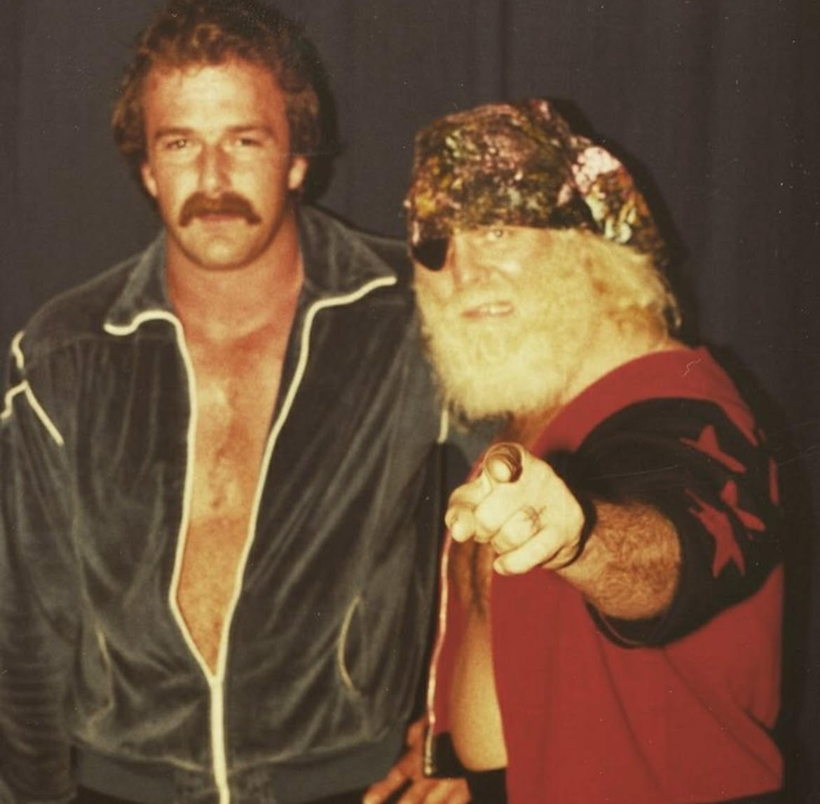 Great shot with Boogie Woogie back in 1982 during the Mid-Atlantic days! One of my MANY tag team partners while I was working in Charlotte. #TrustME #AEW