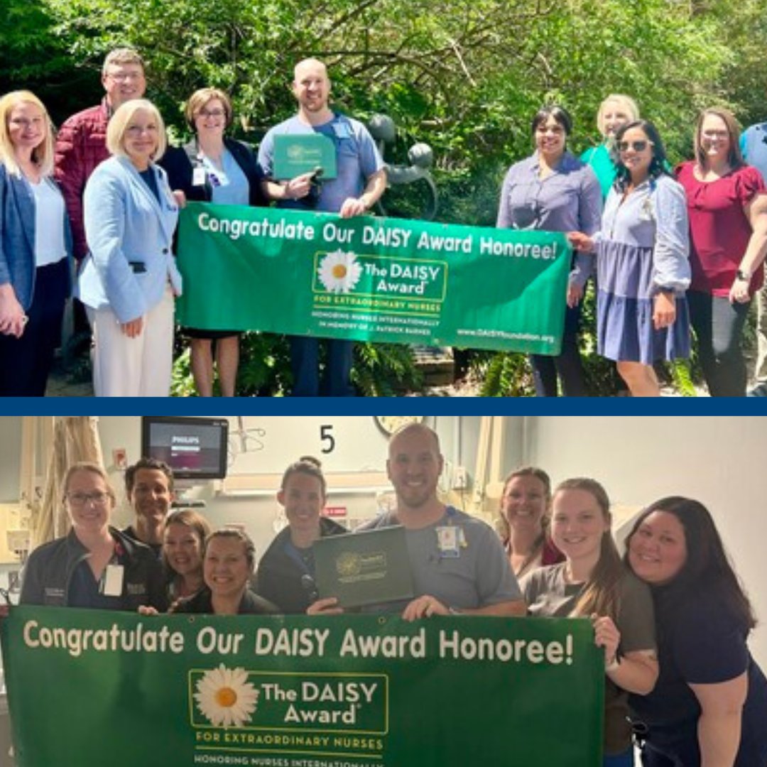 Congrats to Christopher Collete, RN, March 2024 DAISY award winner! 

Thank you, Chris, for your compassionate patient care and advocacy! #ChangingWhatsPossible