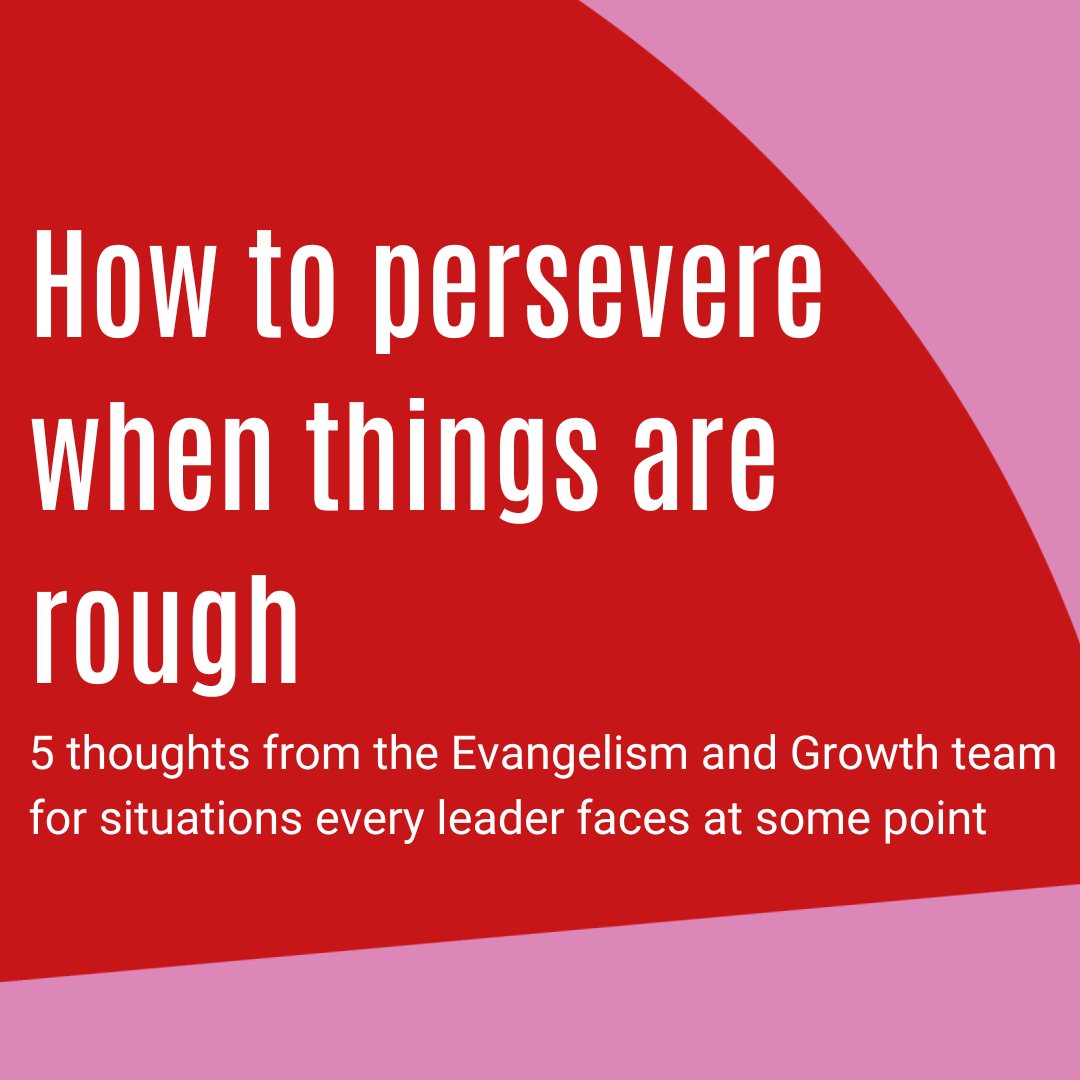 How do you persevere when things are rough? Read five thoughts on how to persevere when things are rough at methodist.org.uk/about/our-stor…