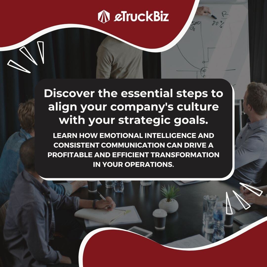 eTruckBiz's tweet image. Discover the essential steps to align your company&apos;s culture with your strategic goals. 

#StrategicAlignment #EmotionalIntelligence #OperationalEfficiency #CompanyCulture #BusinessTransformation #ConsistentCommunication #ProfitableGrowth #TeamCollaboration #LeadershipExcellence