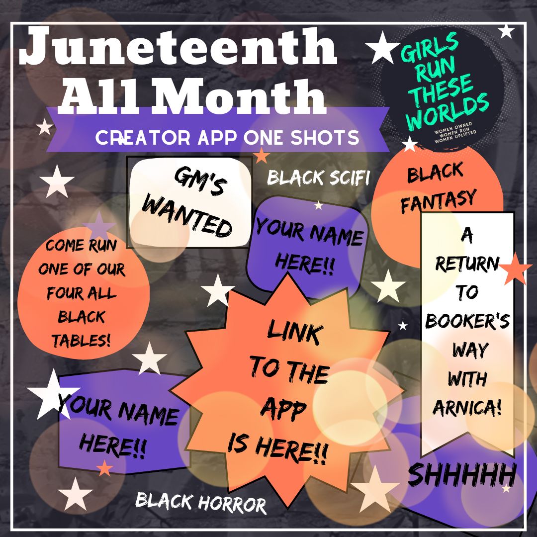 It's almost our favorite time of year and that means its going to be Juneteenth and Pride ALL MONTH LONG! We are looking for GMs with lived experience to share their stories in one shots celebrating our black and LGBTQAI+ communities in the month of June. buff.ly/44pXDMU