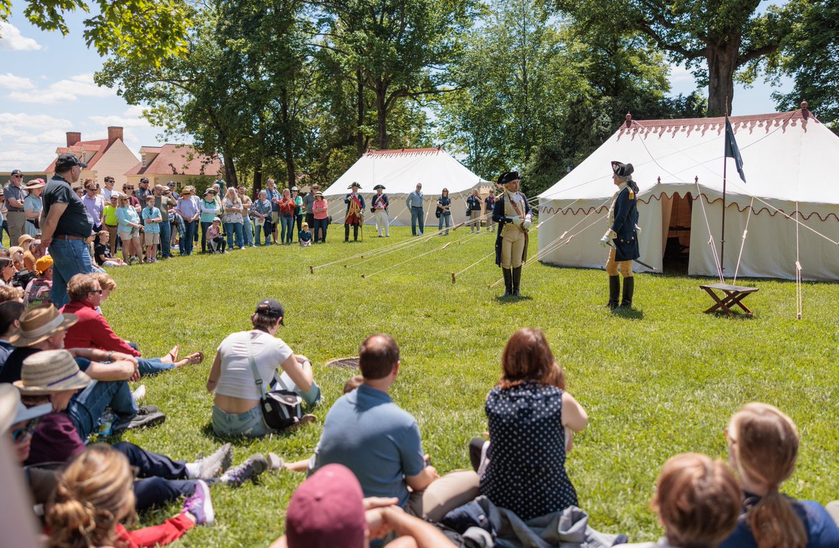 We're excited to join our friends @MountVernon for their Revolutionary War Weekend May 4-5, where we will set up our recreated Revolutionary War encampment, including handsewn, full-scale replicas of General George Washington's mobile headquarters. ⛺️: bit.ly/3Qndoyk