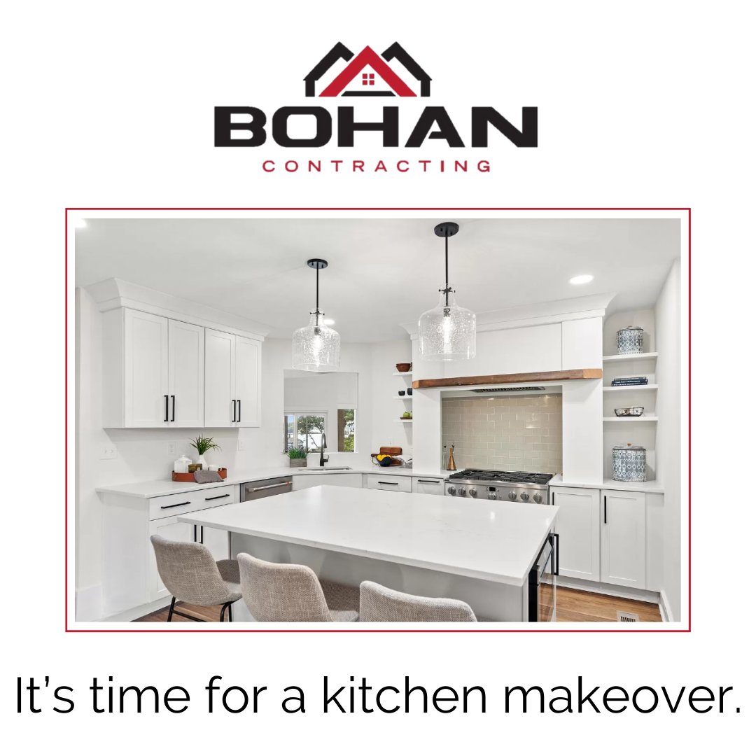 Time for a kitchen makeover? Elevate your space with our expert design and renovation services: bit.ly/3H40P5R

#BoHanContracting #AnnapolisContractor #Contracting #Remodel #CommunityContractor #CustomerService #ExteriorPainting #HomePainting #KitchenRemodel