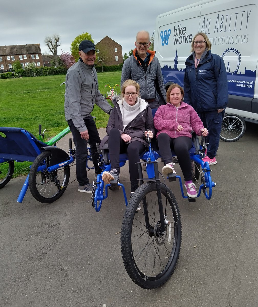 Join in our next All Ability Cycling session in Kneller Gardens this Wednesday (1 May) from 10.30am-12.30pm! These sessions use adapted bikes to empower people with impairments to enjoy cycling in a safe environment 🚲 To book, contact Frances at outdoor.learning@outlook.com