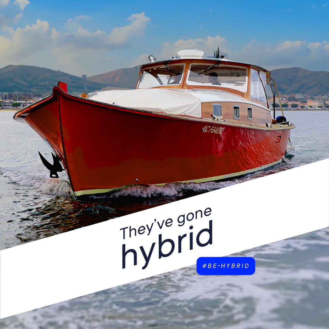 On this Dubourdieu boat, two BlueSpin Stationary motors were installed. By being added directly to the hull of the boat, our hybrid engines offer remarkable discretion. To learn more about BlueSpin Stationary motors, click here: bluenav.com/e-hybrid/ #boats #electrichybrid