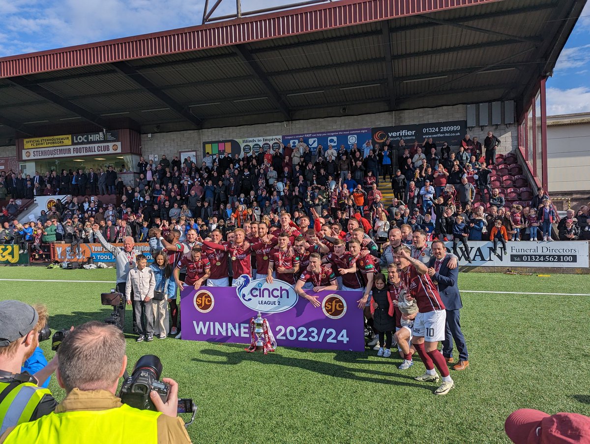 Simply unforgettable. What an incredible club and season to be a part of @StenhousemuirFC. Thank you. ⚔️⚔️⚔️