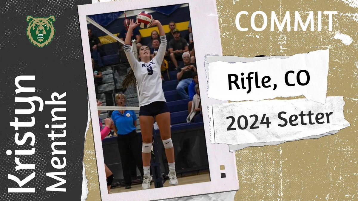 Bear Family, please help me introduce 2024 incoming setter Kristyn Mentink! 🐻 #clawsup #rockybearsvb