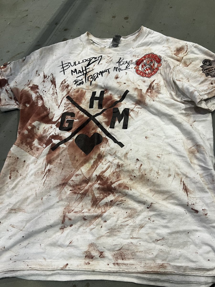 As seen on Instagram and Facebook. This shirt signed by ourselves and Tremont from @ICWNHB Vol 62 is officially on sale. The shirt obviously has value and is a 1/1 so please only serious offers we’re firm on the minimum price. The trunks may go up to not sure yet. DM for more
