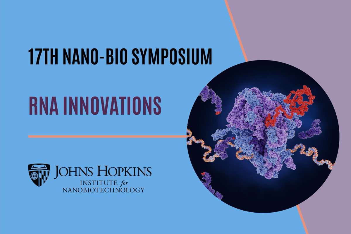 Today is the last day to register for the poster competition at our upcoming 17th Nano-Bio Symposium, open to all INBT research, as well as those outside of INBT. Learn more about the day of talks and panels, along with the competition and register here: inbt.jhu.edu/rna-innovation…
