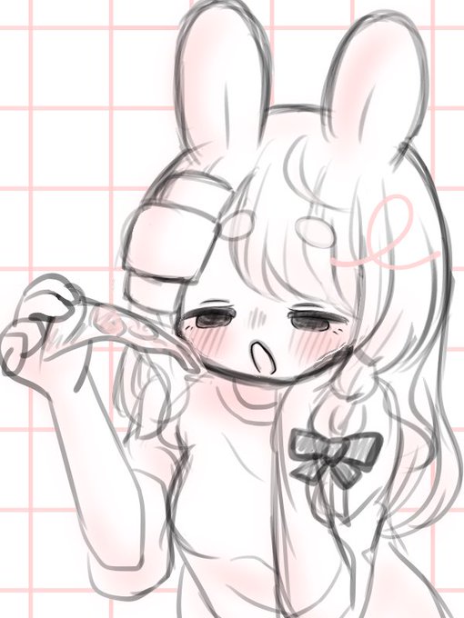 「open mouth rabbit girl」 illustration images(Latest)