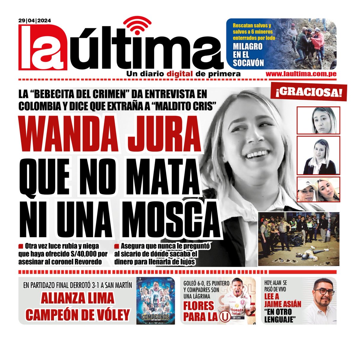 Ya es hora de que la traigan para que responda ante la justicia peruana por los crímenes de “Maldito CRIS”.
#Wanda #MalditoCris #TrenDeAragua