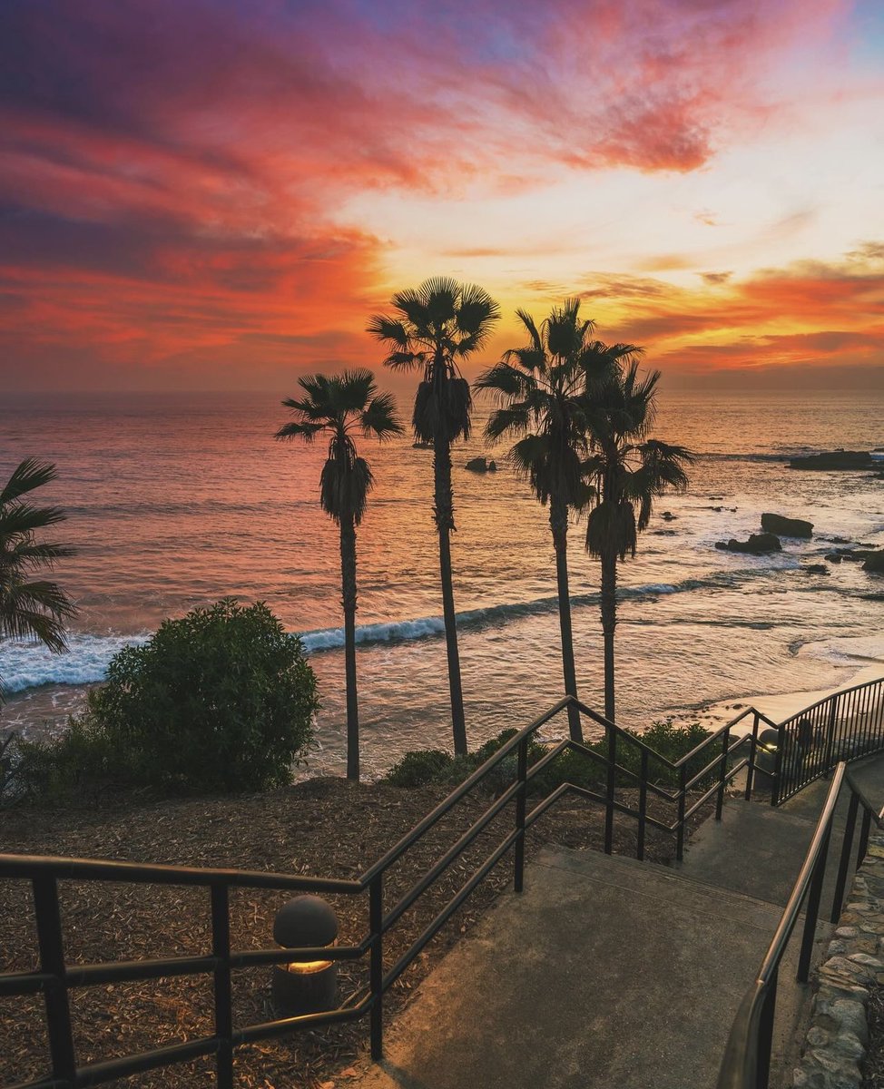 🖌️🎨Nature's canvas!🖌️🎨 Laguna Beach sunsets never cease to amaze us!✨ Remember to use our official hashtag, #MyLagunaBeach when posting pictures of Laguna Beach for a chance to be featured on one of our pages! 📸: @meeyak