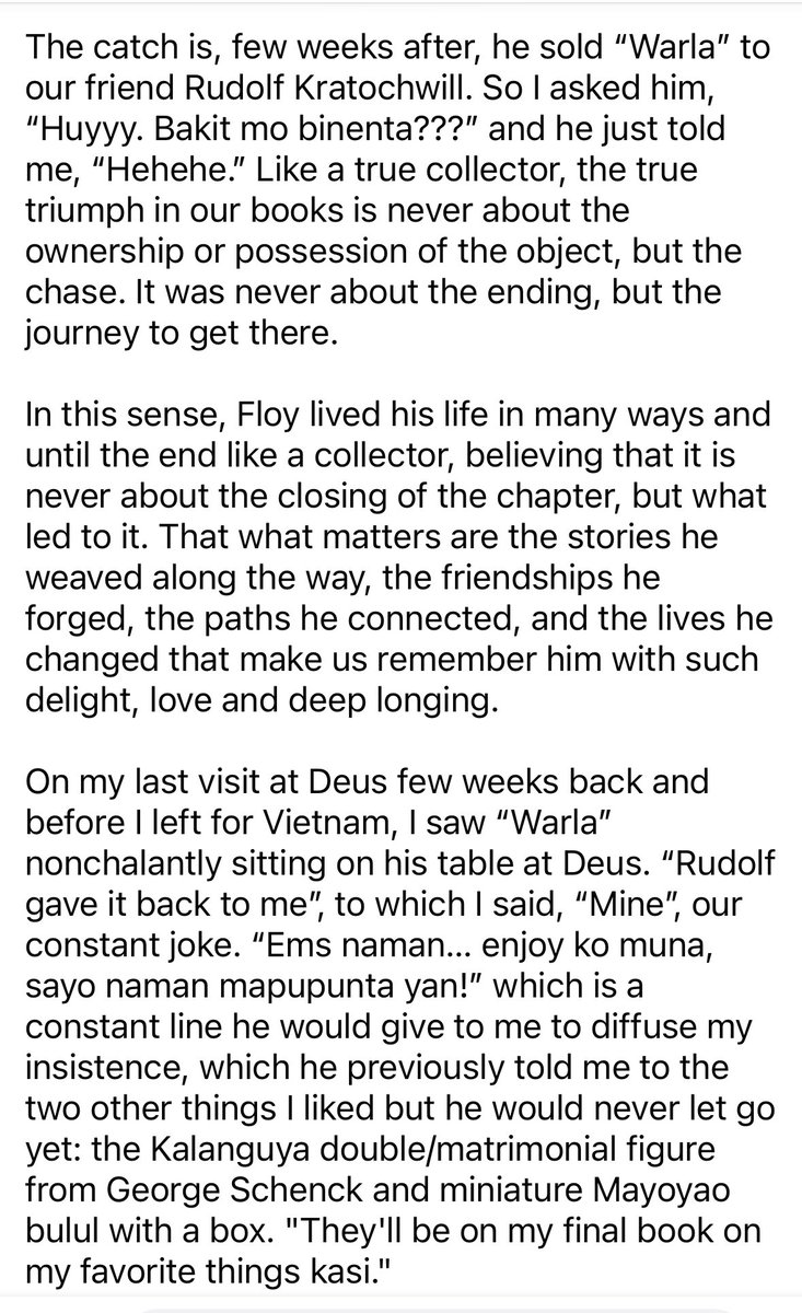 My tribute to my friend Floy Quintos. Pardon the long read and the small letters.