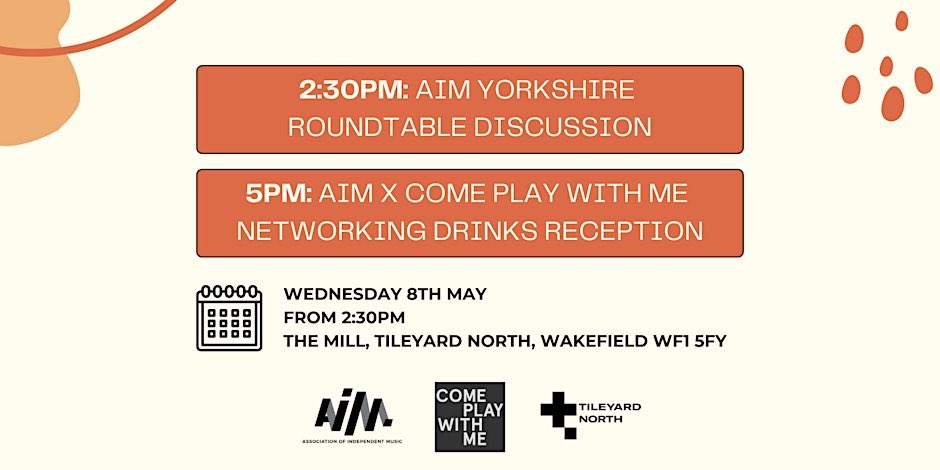 Attend the @AIM_UK interactive Yorkshire Roundtable Discussion & Networking Drinks Reception alongside @cpwmco ! Date: Wednesday 8th May Location: The Mill, Tileyard North, Wakefield Get your free tickets here 👉 bit.ly/3JEV8fW