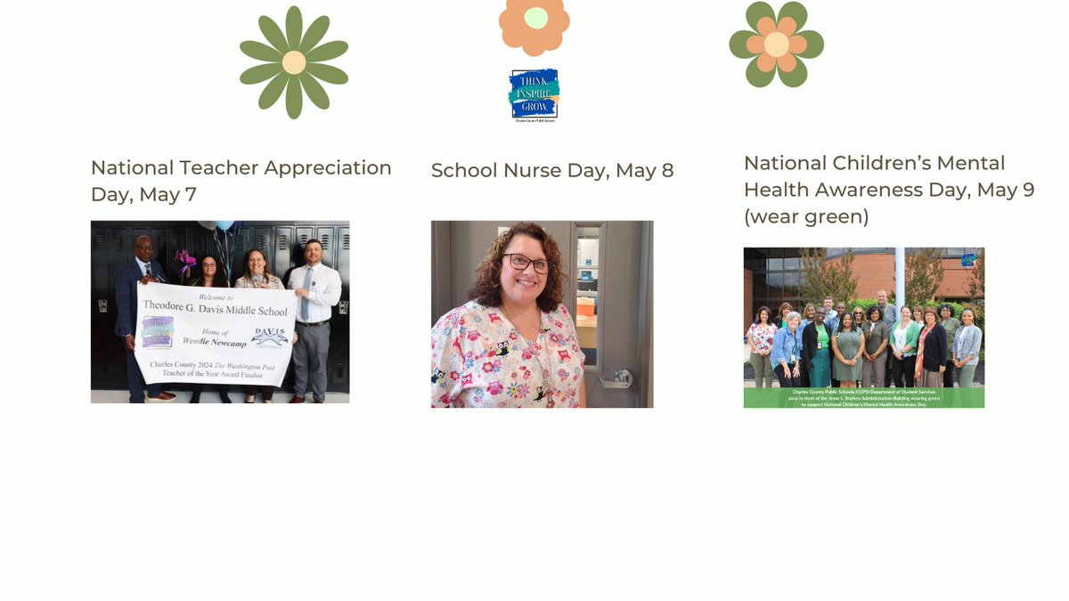 Hello May! 🌸 Find out what is happening in Charles County Public Schools (CCPS) this month.