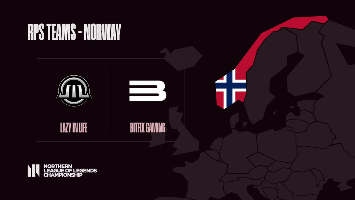 📢NLC RPS Teams: Norway Norway dominated the last RPS tournament, and is looking to repeat the success! This time it's with @LazyInLifeLOL and @bfgnorway🇳🇴