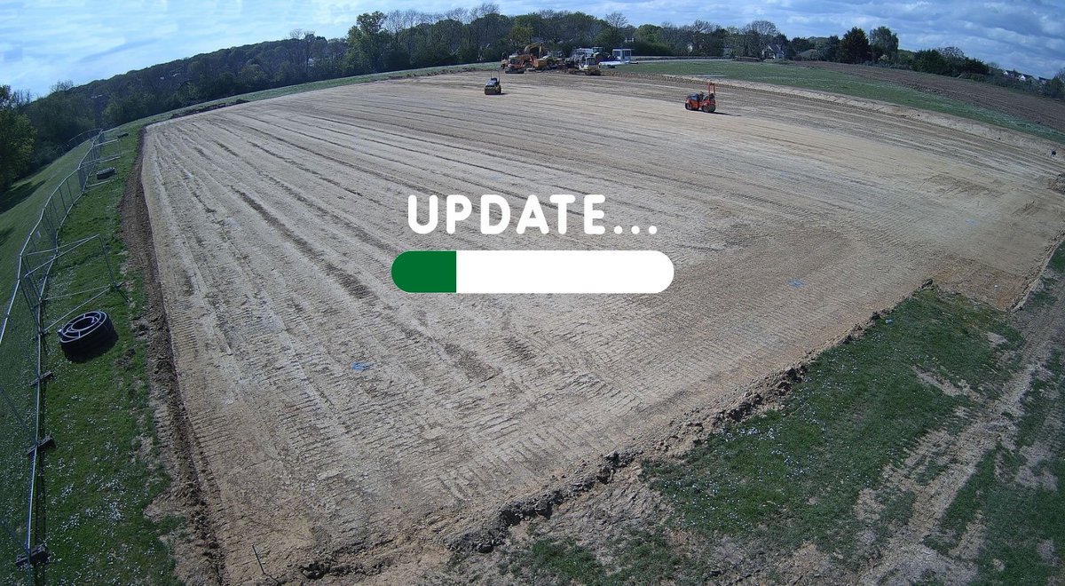 Groundworks well underway at the @DeanesSchool. Site stripped + cut and fill complete for a 97 x 61m artificial pitch. Next is drainage. PST is immensely proud to be leading this project & delighted to be part of this transformative development for the school's sports facilities.