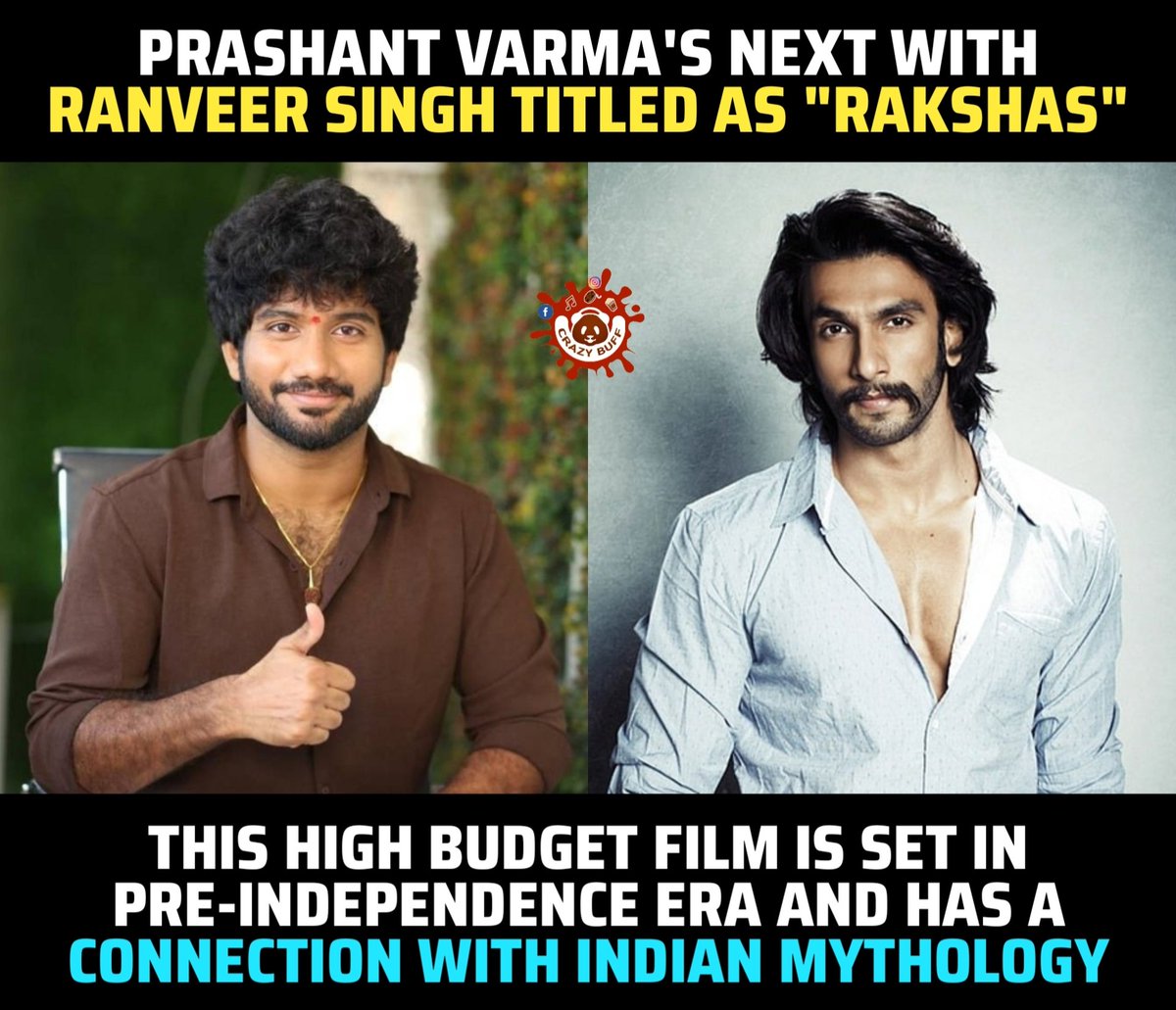 #PrashantVarma next with #RanveerSingh is titled as #Rakshas 

#Hanuman #JaiHanuman