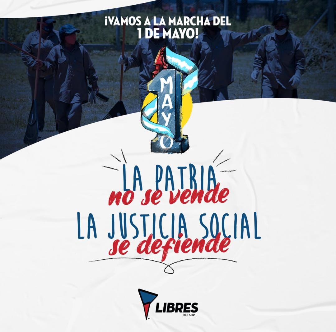 📣| Este 1° de mayo nos movilizamos en todo el país.

#LaPatriaNoSeVende 
#LaJusticiaSocialSeDefiende