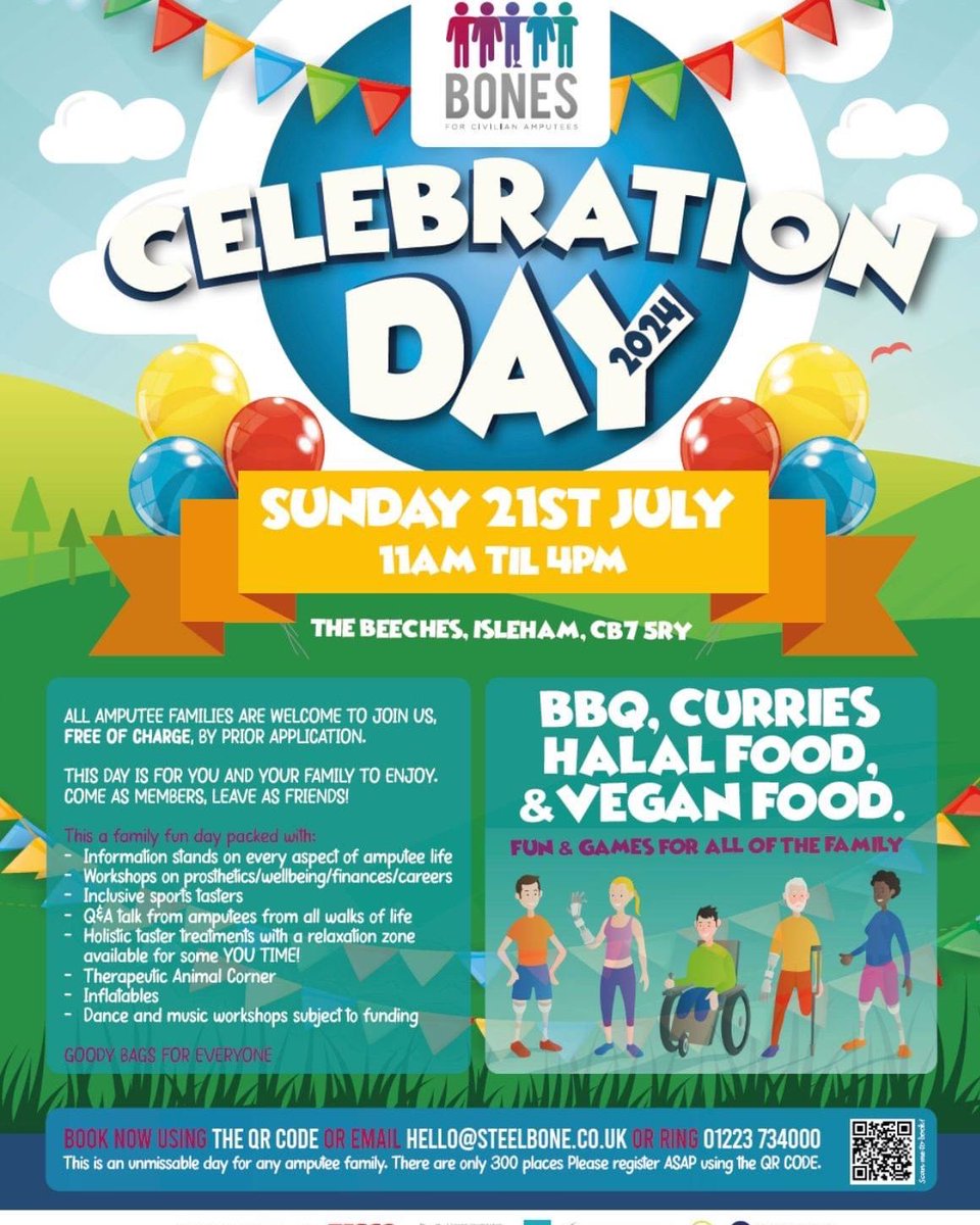 Calling all amputees to get registered ASAP for our Annual Celebration Day 2024 this is a day for all amputees to come together. Not just for families but all those living with limb loss and limb difference of all ages to unite. All are welcome buff.ly/3SuLHDU