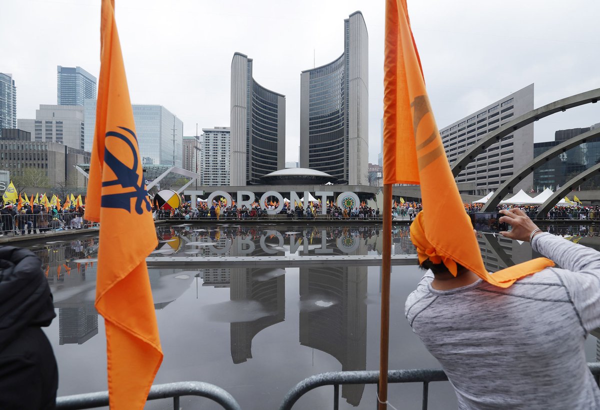 Thousands of Sihks gathered at Nathan Phillips Square for the Annual Khalsa Day Toronto Celebration, Khalsa Day celebrates the Sikh New Year and the establishment of the Sikh community in 1699.