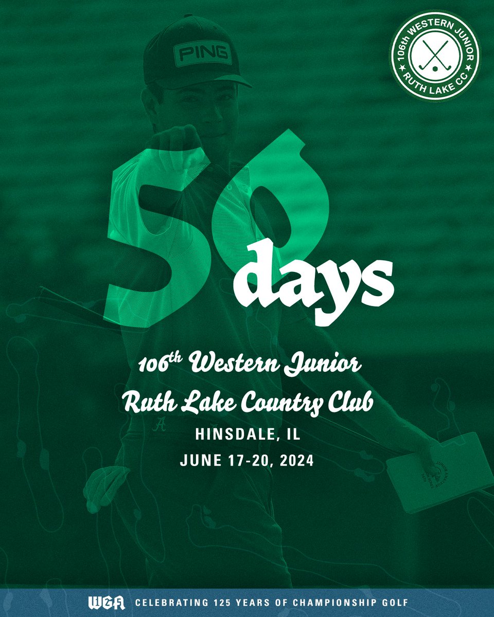 5️⃣ 0️⃣ days until Ruth Lake Country Club hosts the 106th playing of the #WesternJunior!