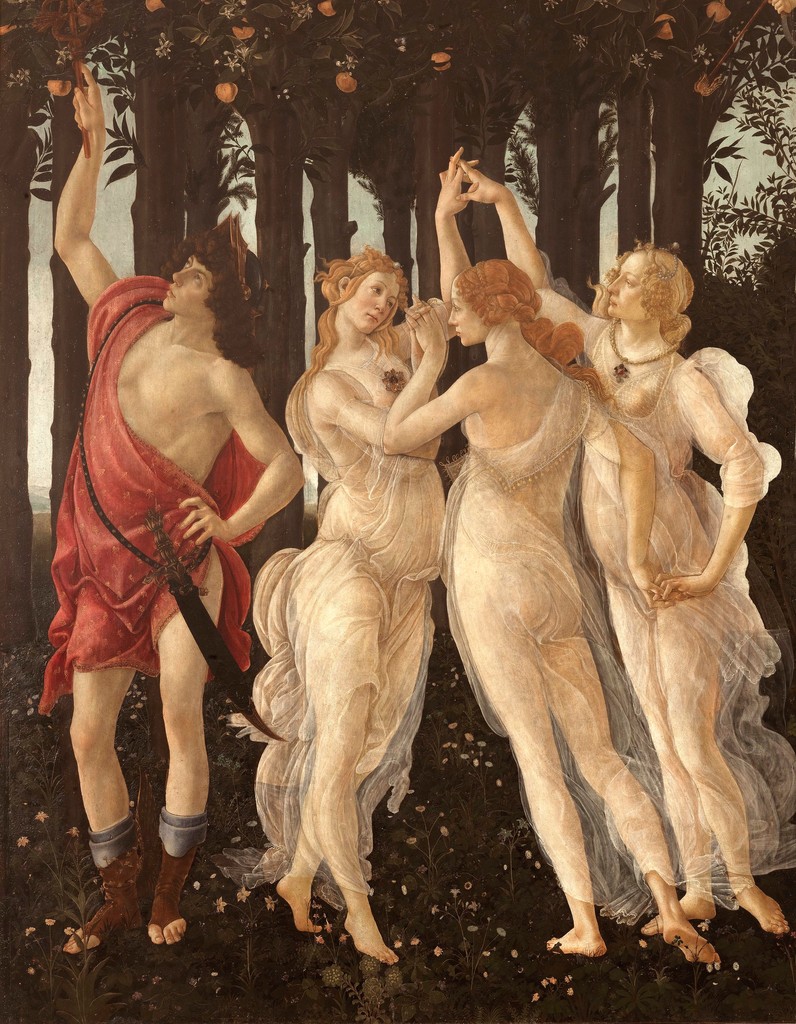 #Uffizi 'Grazie danzanti' #Botticelli #GiornataMondialedellaDanza #29aprile #InternationalDanceDay