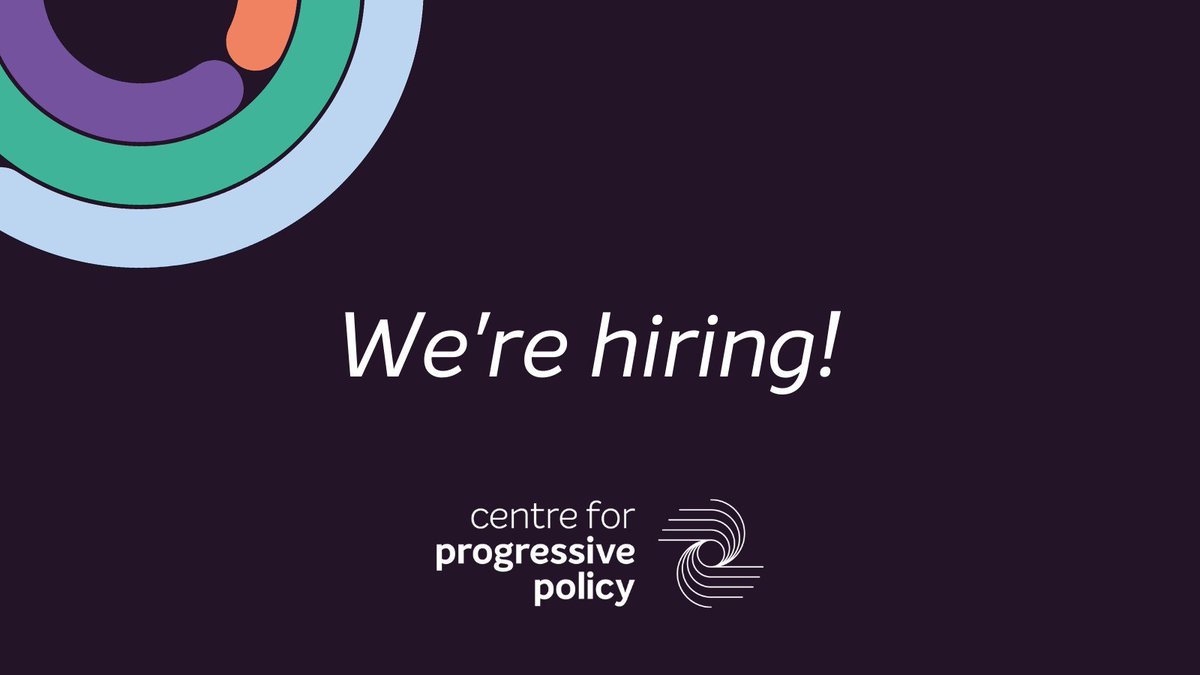🌟 We're hiring! Join the Centre for Progressive Policy as a Policy & Practice Officer. If you're passionate about shaping impactful public policies and fostering inclusive growth, this is the role for you! 🗓️ Deadline: May 27th 🔗 More info: progressive-policy.net/about-us/caree… #Hiring