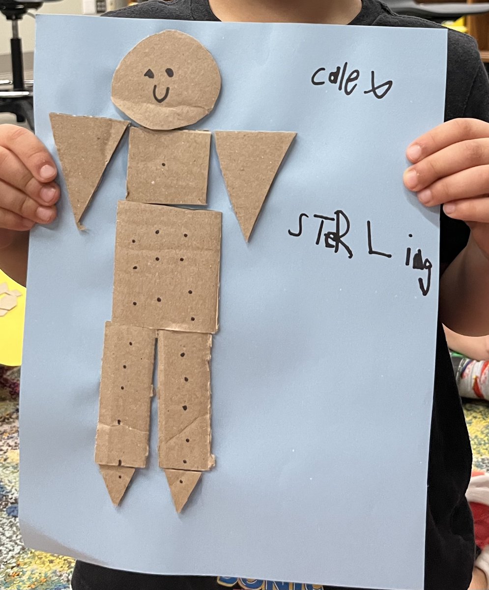 Kinder Updates: Kinder Cubs learned about 2D shapes by creating their own robot designs. <a href="/canSTEM/">Cannon Cubs</a>