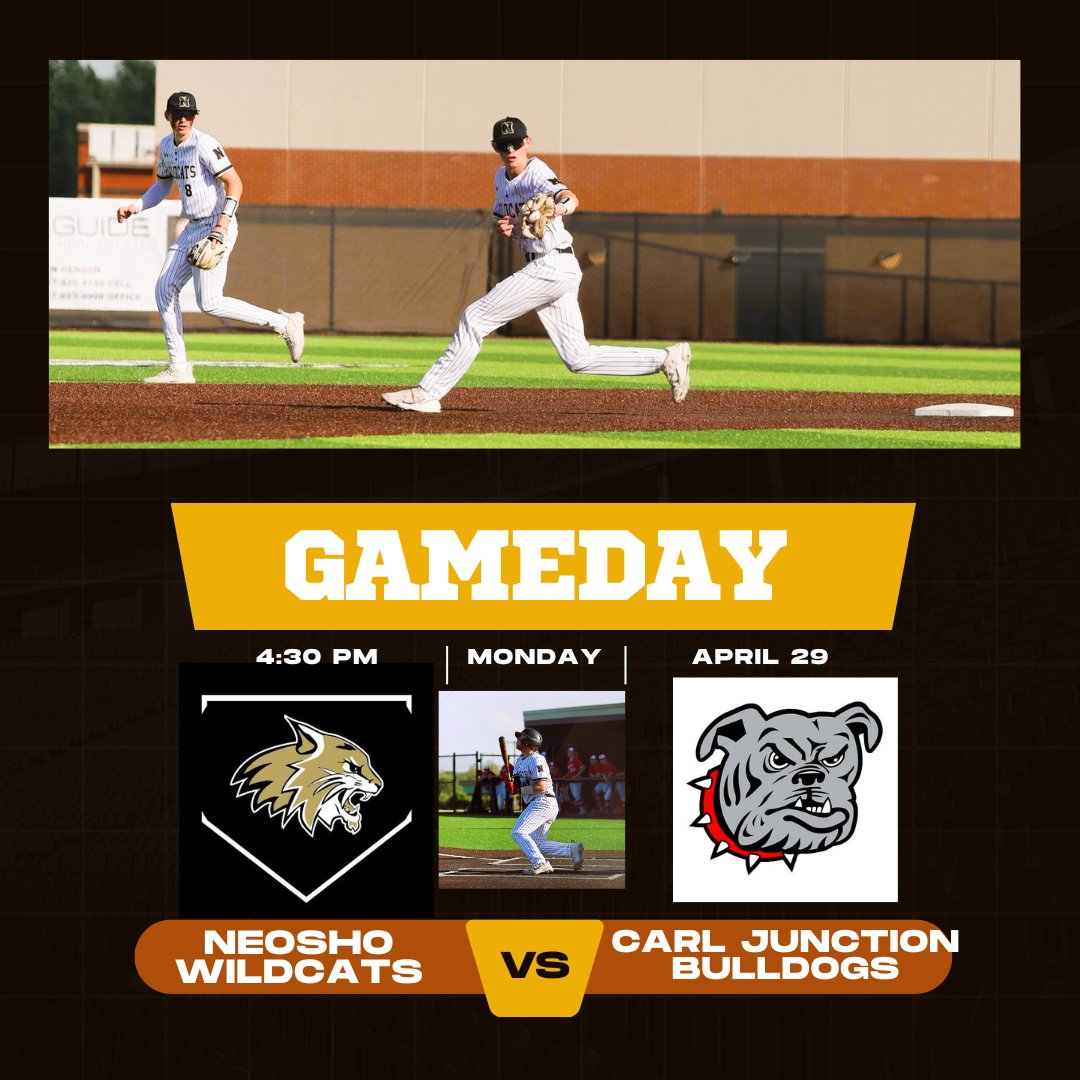 GAMEDAY! Neosho @ Hollister is cancelled. So instead we will host Carl Junction at Roy B. Shaver Field in a non-conference contest. Varsity at 4:30; JV to follow!