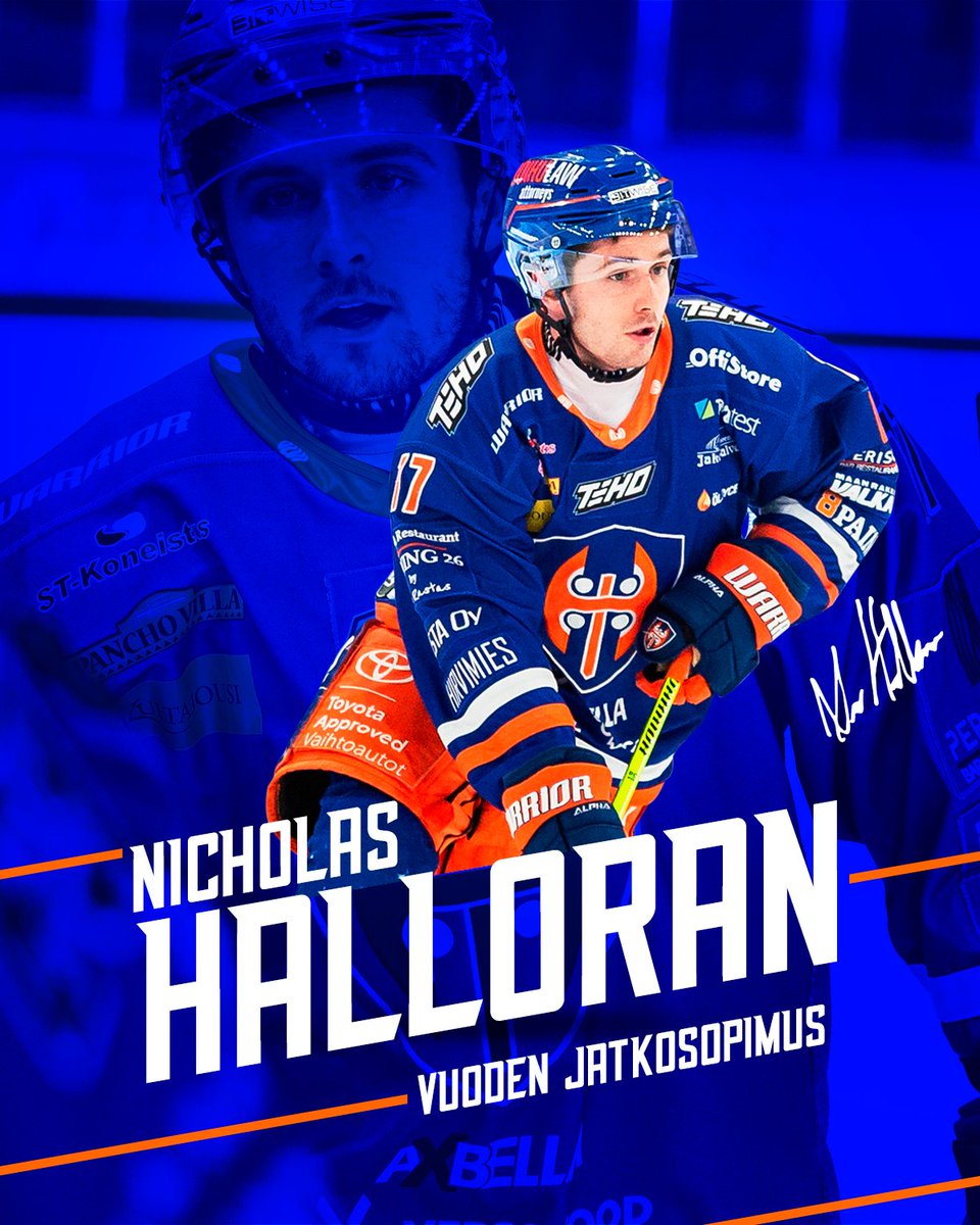 Live is Life soimaan – Veli-Matti Savinainen ja Nick Halloran jatkavat Tapparassa! Tappara on solminut hyökkääjien kanssa 1-vuotiset jatkosopimukset 📝 #Tappara #Liiga