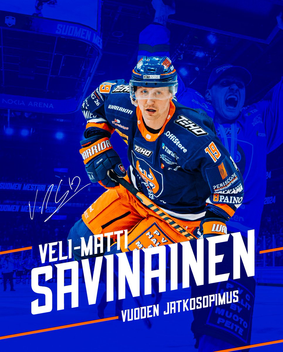 Tapparaofficial's tweet photo. Live is Life soimaan – Veli-Matti Savinainen ja Nick Halloran jatkavat Tapparassa!

Tappara on solminut hyökkääjien kanssa 1-vuotiset jatkosopimukset 📝

#Tappara #Liiga https://t.co/D37B3AfHEt