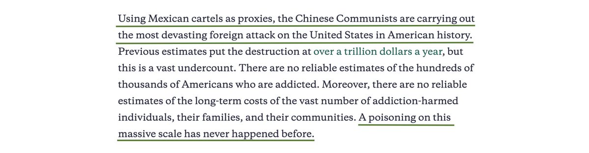 For years, Chinese Communists made promises to cooperate with the US to end the illicit fentanyl trade. But they were always Communist lies. To stop this attack and establish deterrence, we should declare the #CCP a drug trafficking organization: hudson.org/strategic-impo…