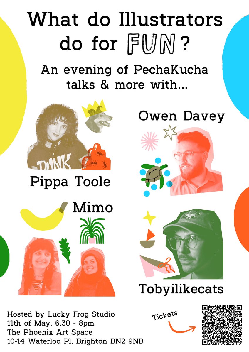 Some exciting news! Lucky Frog Studio is hosting a fun packed talks night at the @ArtspacePhoenix on May 11th!!