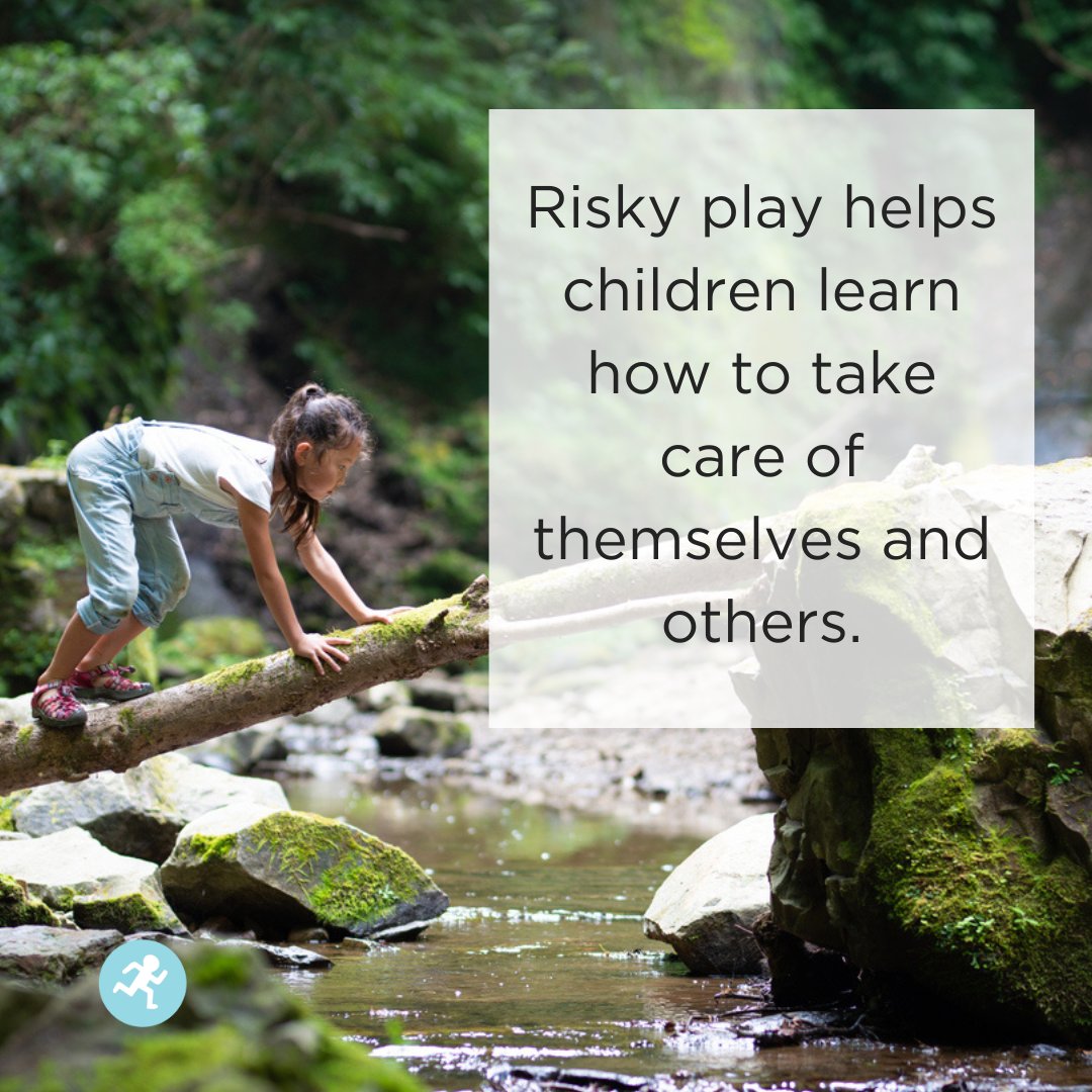 Risky play = ⬆️ creative thinking, ⬆️ risk assessment, ⬇️ anxiety, ⬆️ resilience, ⬆️ self-confidence, ⬆️ ability to problem solve, ⬆️ empathy.
#helicopterparent #curlingparent #parenting #riskyplay #risk #resilience #playmatters  pivottoplay.com search 'Risky Play'