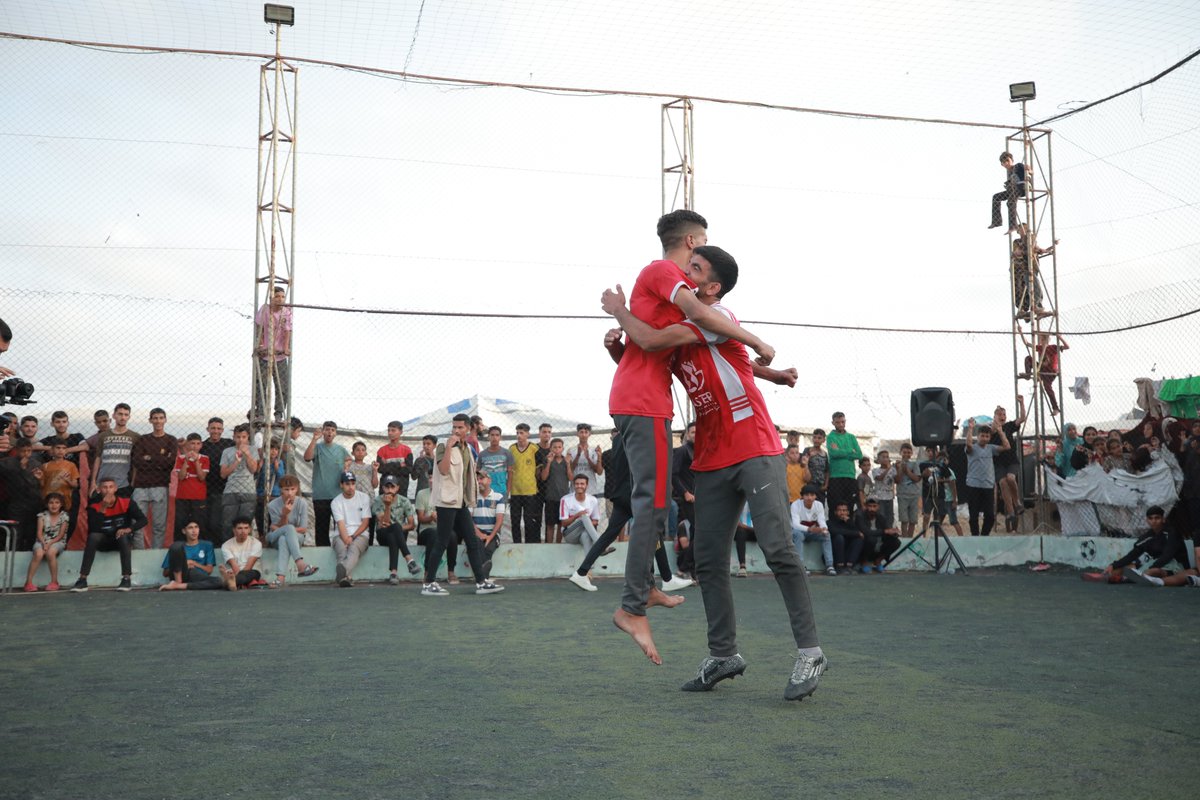 Today my colleagues at AFSC sent me these photos from the #Goalsforgaza soccer tournament which took place in Rafah this weekend. 

I found the pictures quite emotional in a way I can't quite manage to articulate.