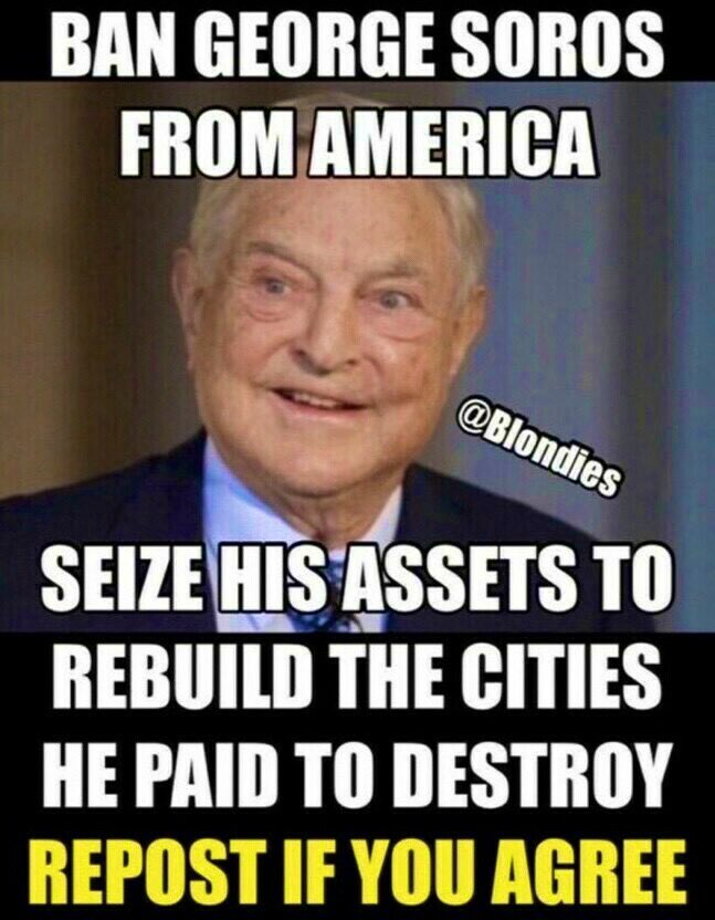 🤡 Real Face of Nazi White Supremacy. 🤡 

💥 Ban George Soros from America. 💥 

Seize his assets to rebuild the cities he paid to destroy. #BuyLargeMansions

Alex Has Some Big Shoes to Fill.