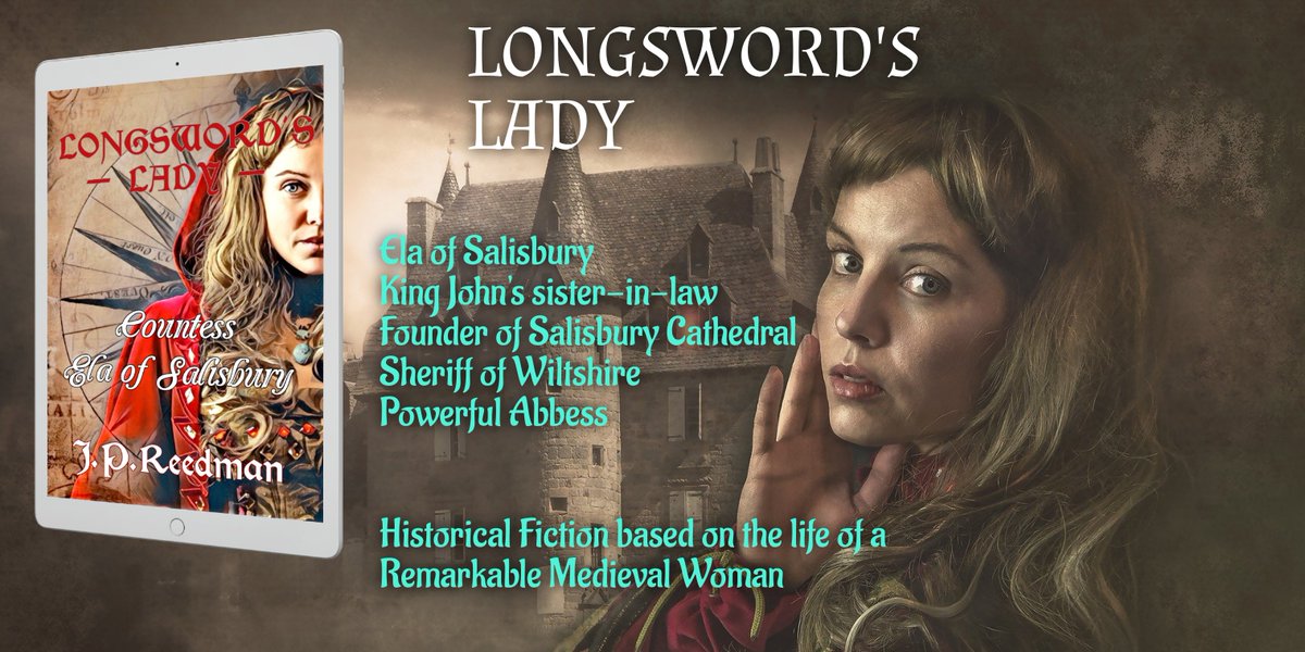 mybook.to/elasalisbury .99 sale! HISTORICAL FICTION. LONGSWORD'S LADY. The drama-filled lives of Countess Ela & William Longsword, founders of Salisbury cathedral. From the time of Lionheart, through John's turbulent reign to Henry III. #Kindleunlimited print/kindle