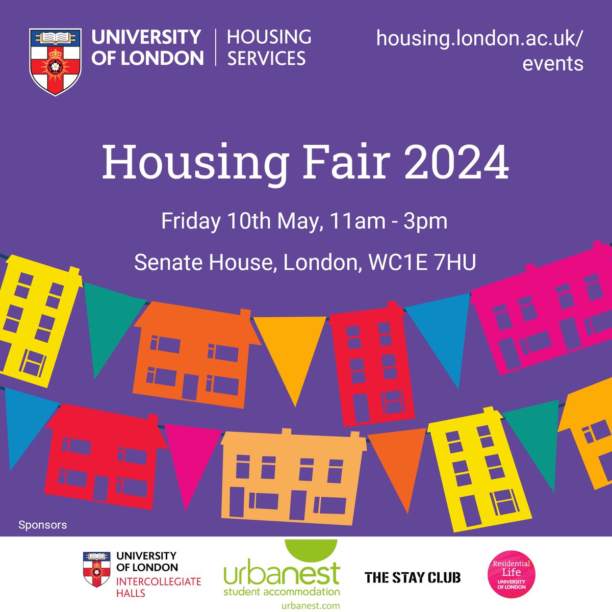 The annual Housing Fair is next week! If you're looking for accommodation for next year, don't miss your opportunity to speak to a range of housing providers to find your perfect home. Free entry with fun, games and freebies! Visit our website for more information.